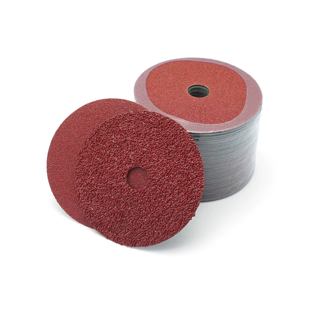 Disque de ponçage abrasif en papier de verre en Fiber dure