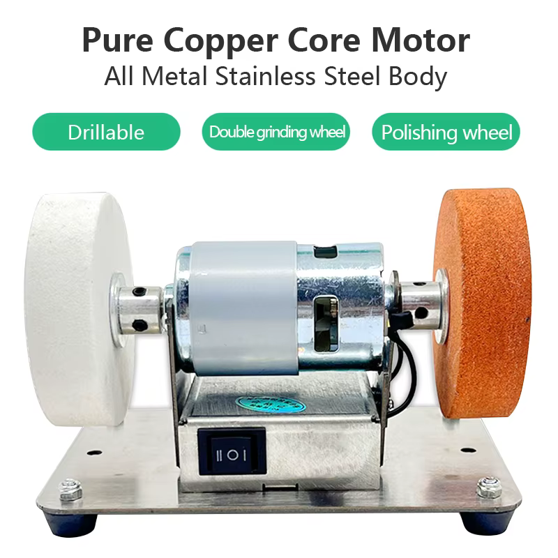 100W Double meuleuse Machine artefact Table