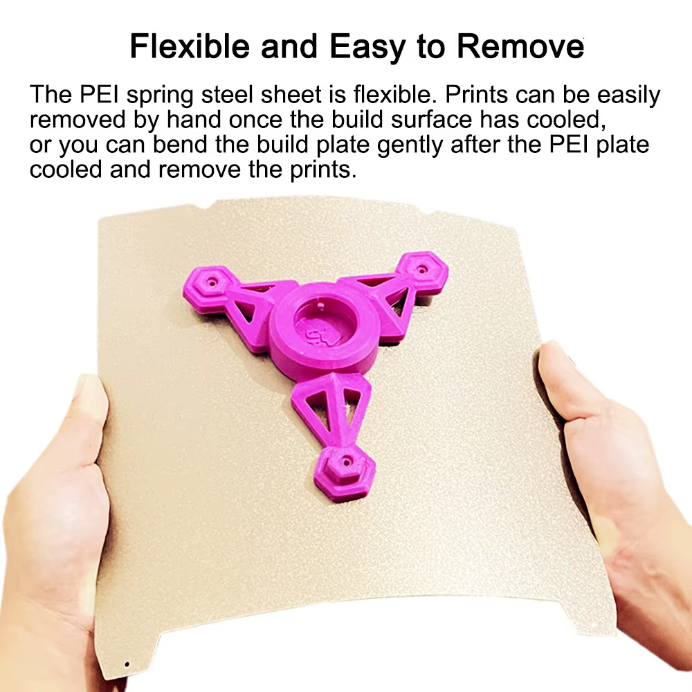 Plaque de construction PEI double face en acier à ressort 235x235mm pour Ender-3 S1 Pro/Ender 3 V3 SE/V3 KE/Ender-5 S1 PEI K1 K1C