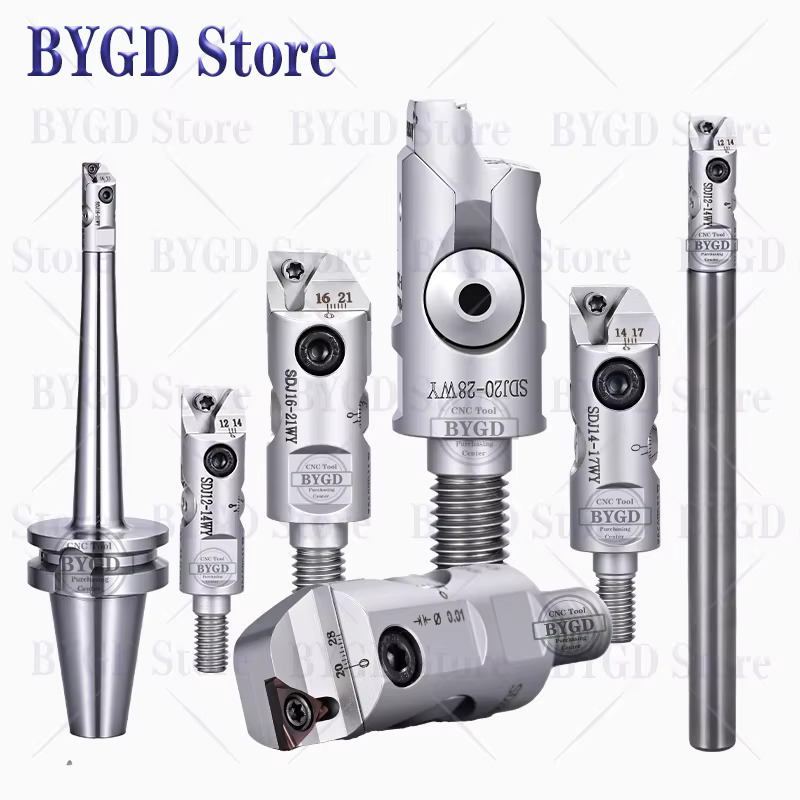 BYGD BT30 BT40 SDJ tête d'outil LBK CBK EWN RBH TCT dent de verrouillage SDJ10 SDJ12 SDJ14 SDJ16 SDJ20 SDJ25 M8 M10 M12 M16 M20 porte-outil