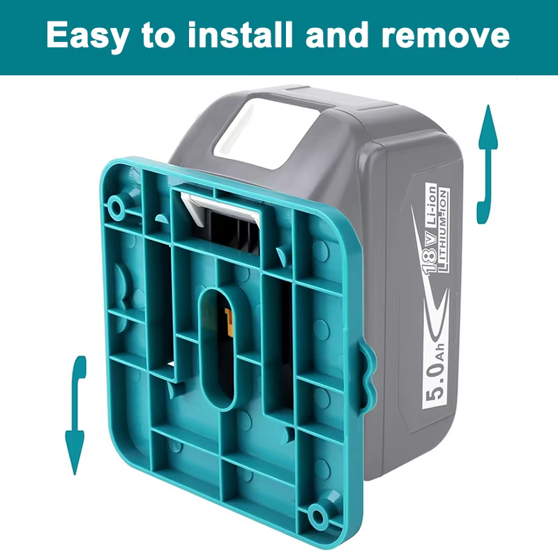 Paquet de 5 support de stockage de batterie pour Makita 14.4V 18V Li-ion