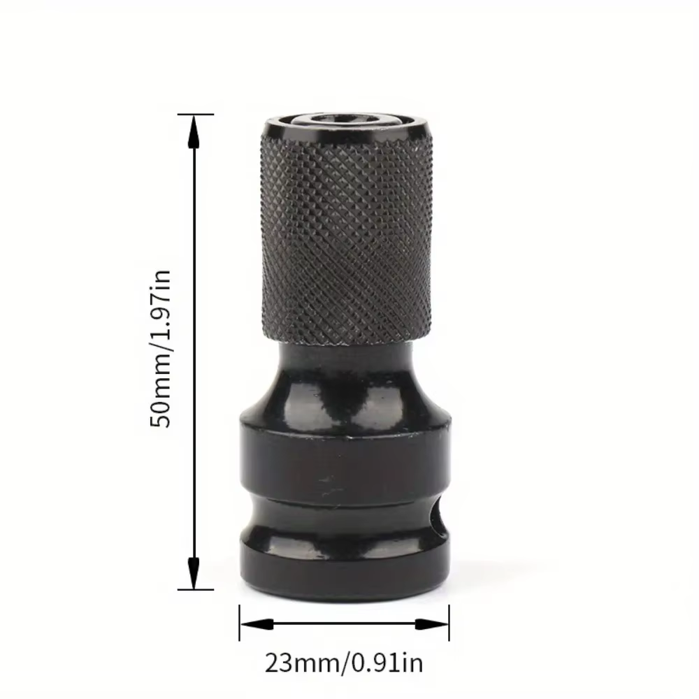 Adaptateur de clé à chocs pour perceuse 1/2 vers 1/4