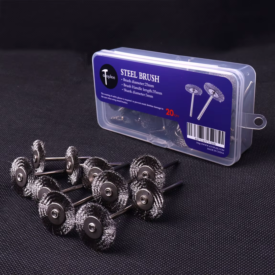 Brosse métallique en acier Dremel