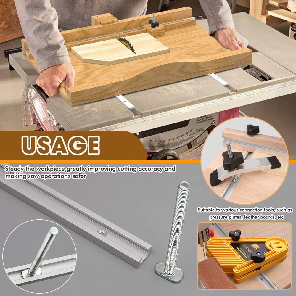 Travail du bois 19 # Kit et accessoires de rail en T