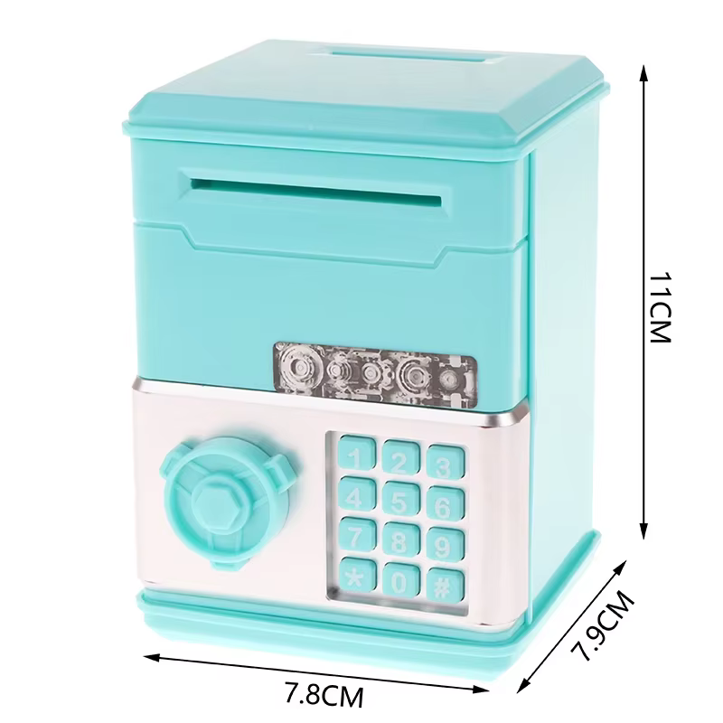 Mini tirelire pour enfants, tirelire créative accessible, mot de passe, pour garçons et filles, pour ranger des cadeaux de vacances
