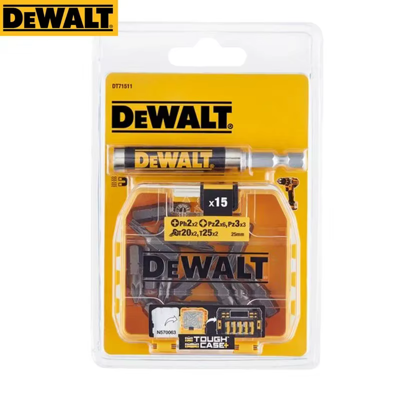 DEWALT – Kit de 16 embouts de tournevis et de forets avec supports magnétiques télescopiques