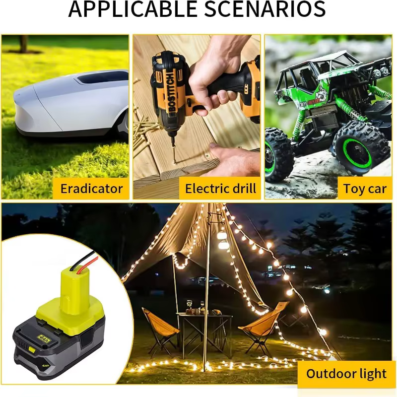Adaptateur de batterie pour batterie Ryobi ONE + 18V Nimh/Nicd/Li-ion