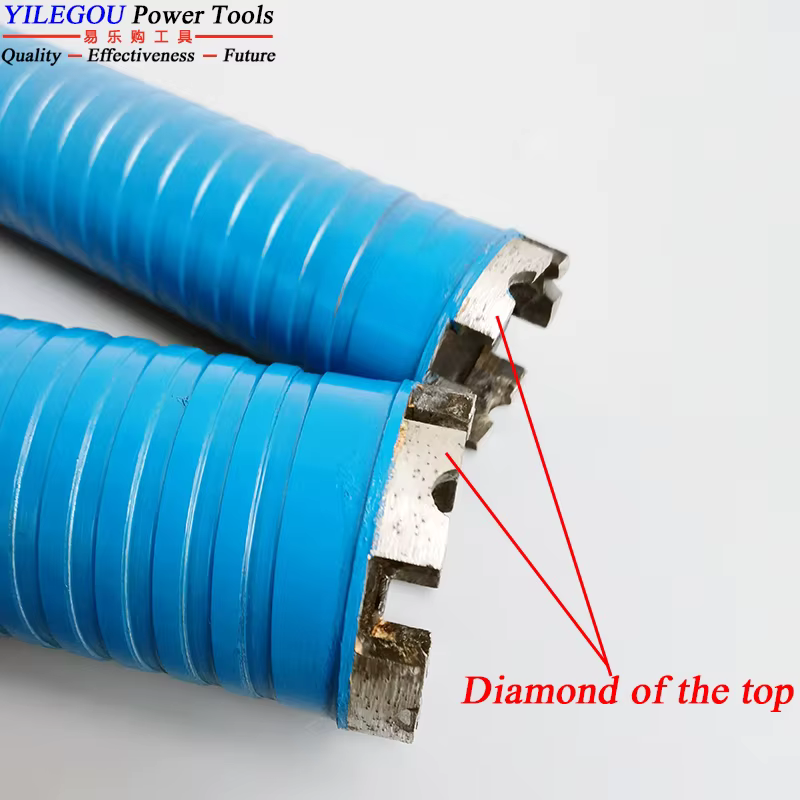 Foret diamant sec diamètre 32 40 51 56 63mm x 450mm