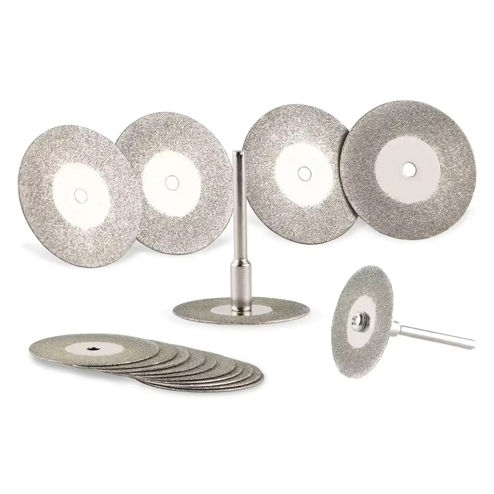 Les disques de coupe diamantés et les arbres de meule sont utilisés pour les outils rotatifs de découpe de métal et les pièces de machines de meulage électriques.