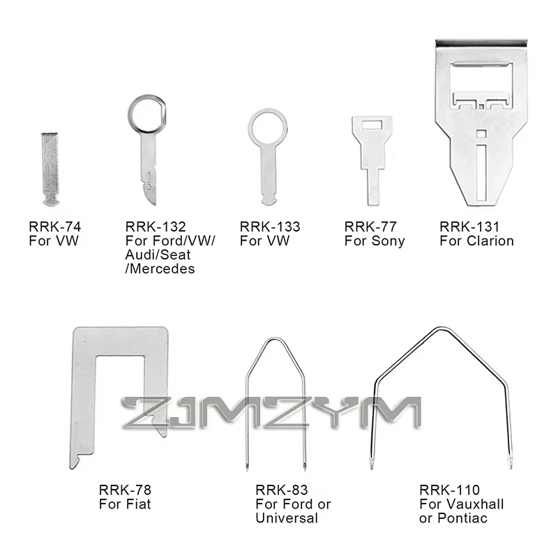 38 pièces/ensemble outil de démontage Audio automatique нар ради® Kit d'outils de clé de retrait de Radio stéréo de