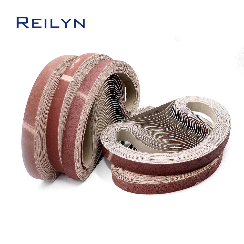 10 pièces bandes abrasives 760x25mm papier de verre bande Abrasive 40/60/80/120/180/240/320/400 grain pour ponceuse