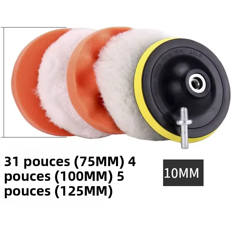 Kit de tampons de polissage pour voiture