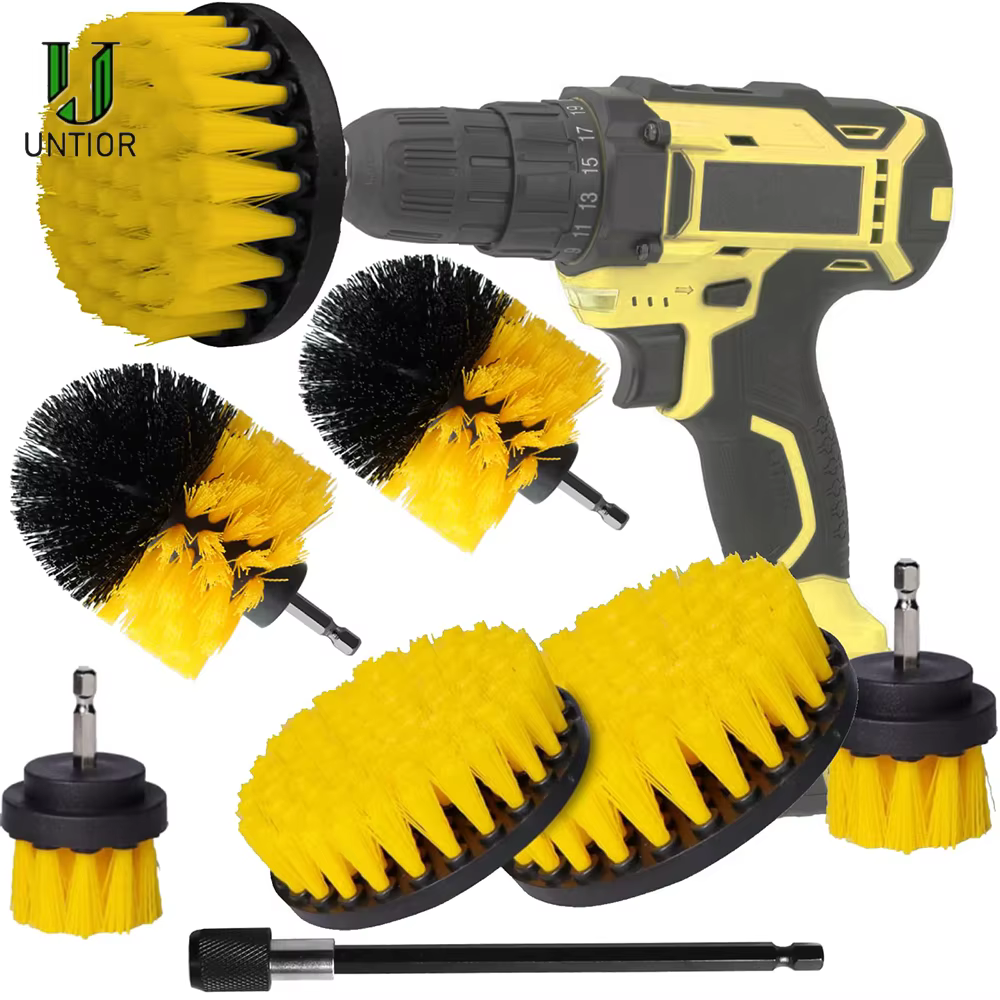 Perceuse électrique, ensemble de brosses pour pneus