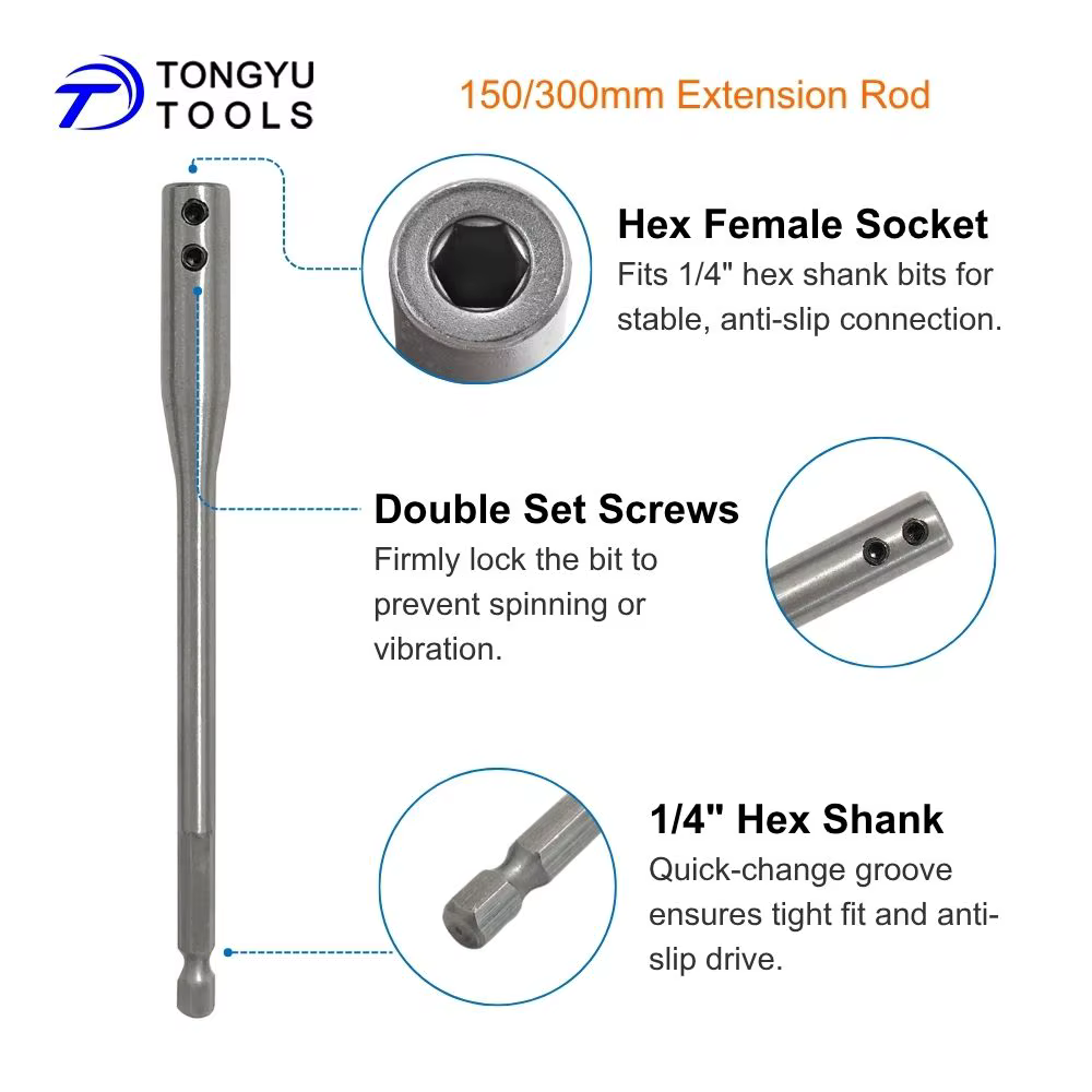 Tige d'extension pour foret 150/300 mm