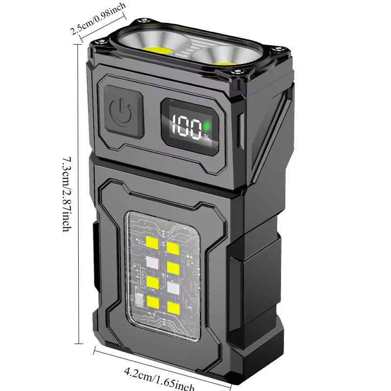 Lampe de poche LED multifonctionnelle à Angle réglable
