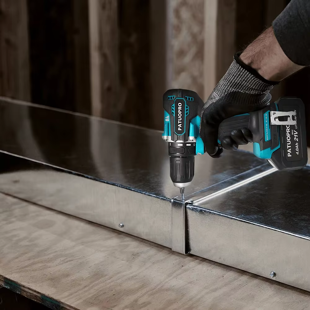 PATUOPRO-Perceuse électrique sans balais pour Makita, outils électriques rechargeables, pilote de perceuse sans fil, batterie 18V, couple Liqu100N. m, 21V