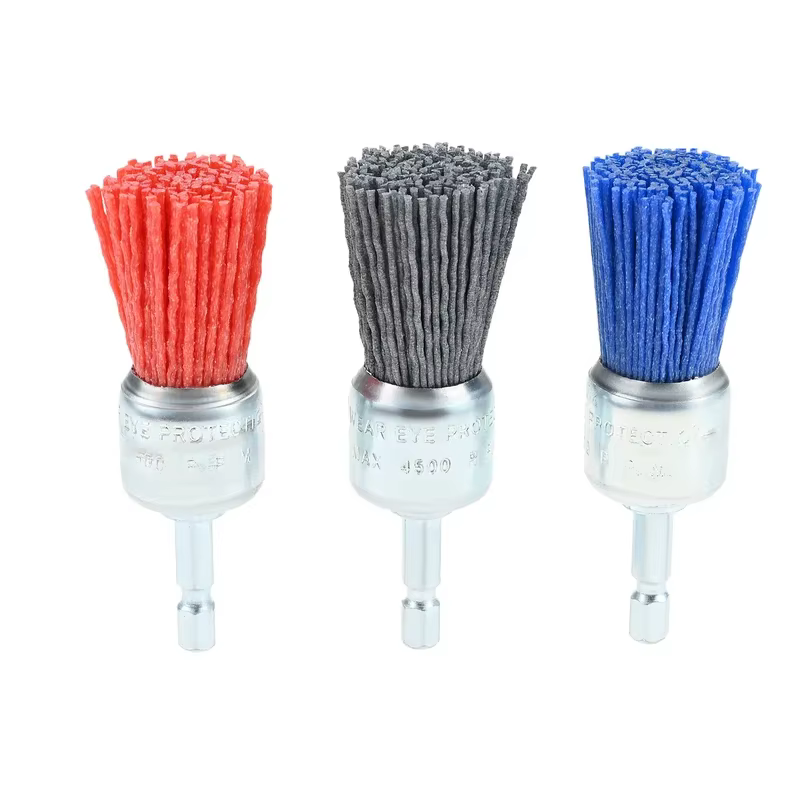 Lot de 9 brosses métalliques abrasives pour perceuse