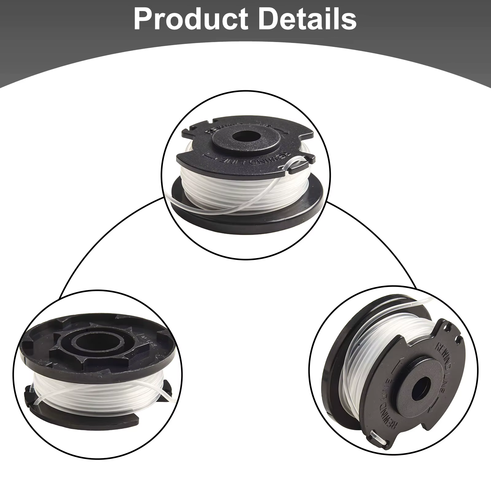 Bobine de ligne pour débroussailleuse Einhell GE-CT 18/28 Li 3pcs 5m
