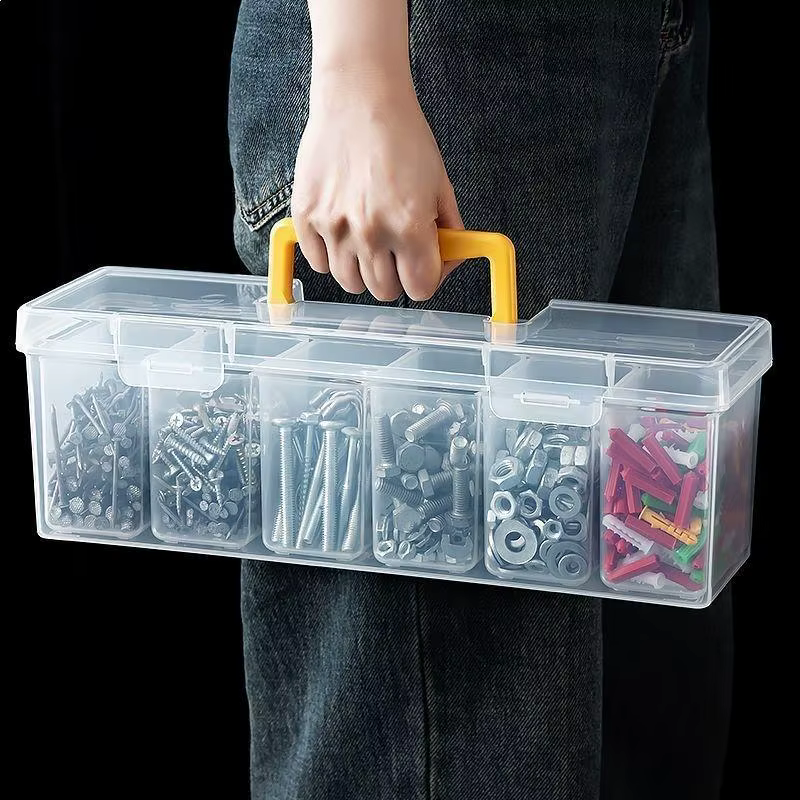 Boîte de rangement pour outils avec plusieurs compartiments