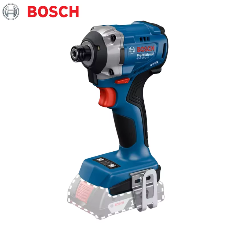 BOSCH GDR 18 V-215 pilote d'impact sans fil professionnel 215 Nm perceuse à percussion sans brosse 1/4 "outils électriques hexagonaux internes GDR18V-215
