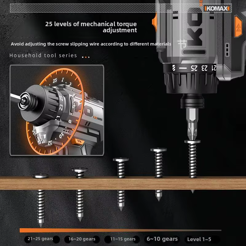 KOMAX perceuse électrique sans brosse
