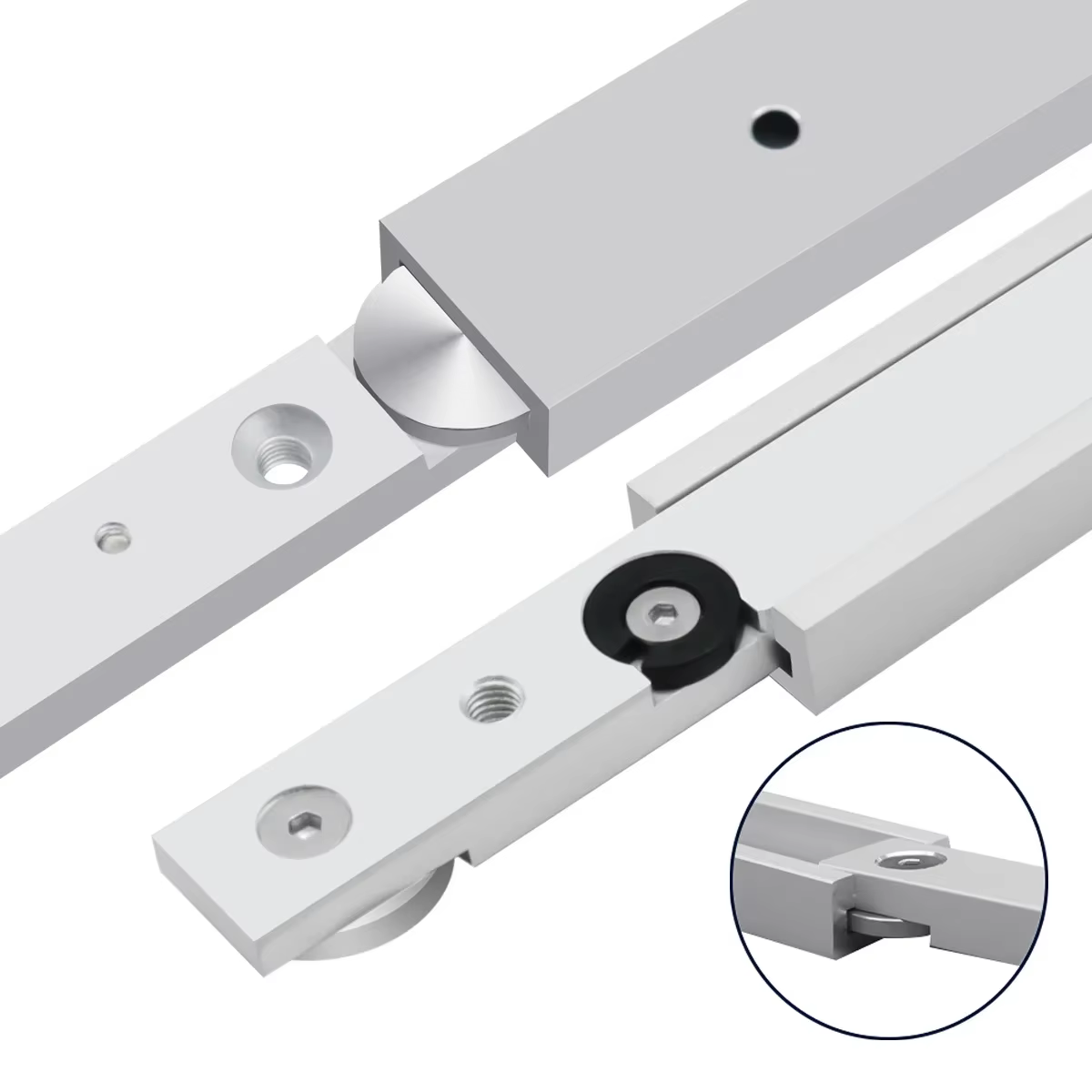 Outils de menuiserie : Barre de glissière en T pour jauge d'angle