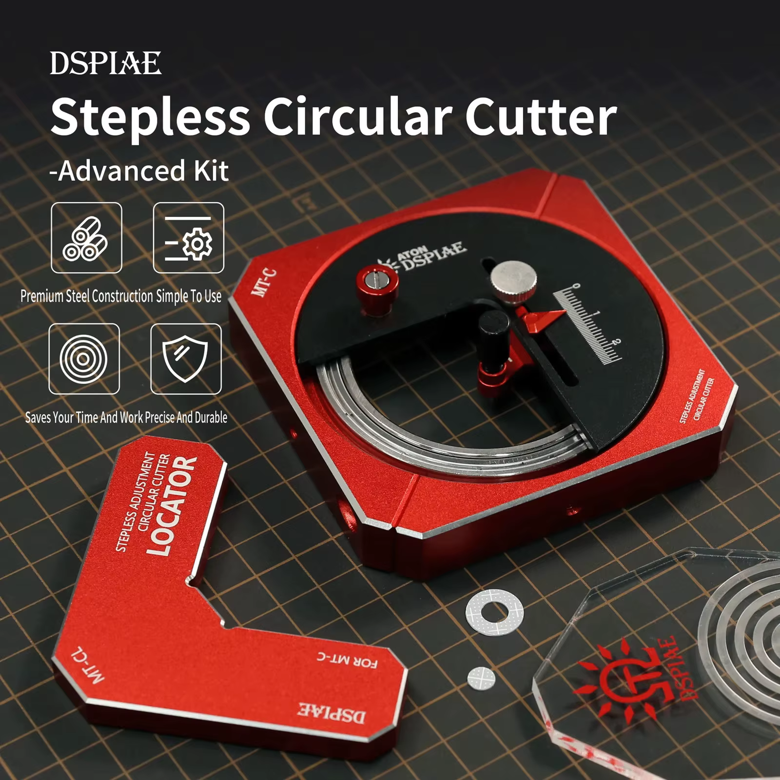 DSPIAE MT-C MT-CL coupe circulaire à réglage continu modèle outil d'assemblage