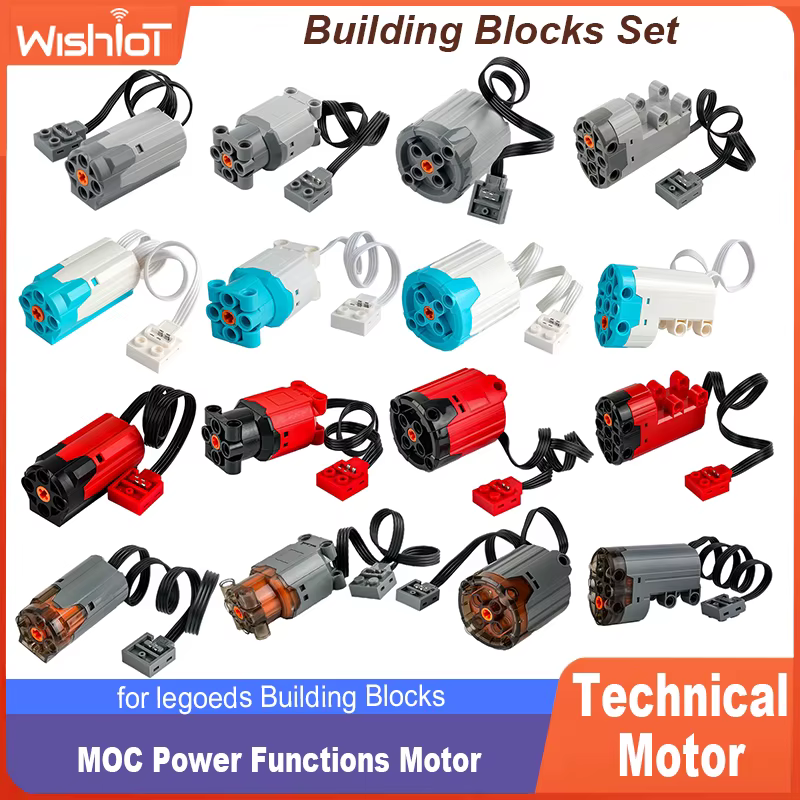 MOC Power Functions M L XL Servomoteur Pièces Électroniques Compatibles 8883 88003 8882 88004 Composants Techniques Mécaniques