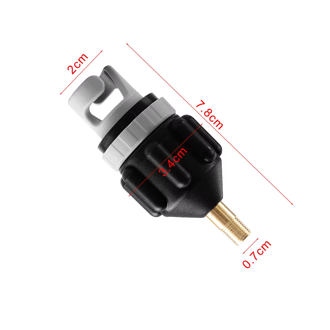 Kit d'adaptateurs de valve d'air multifonction pour planche de SUP, adaptateur de pompe gonflable, kit combiné de connecteurs de pompe à valve d'air pour bateau à pagaie et kayak