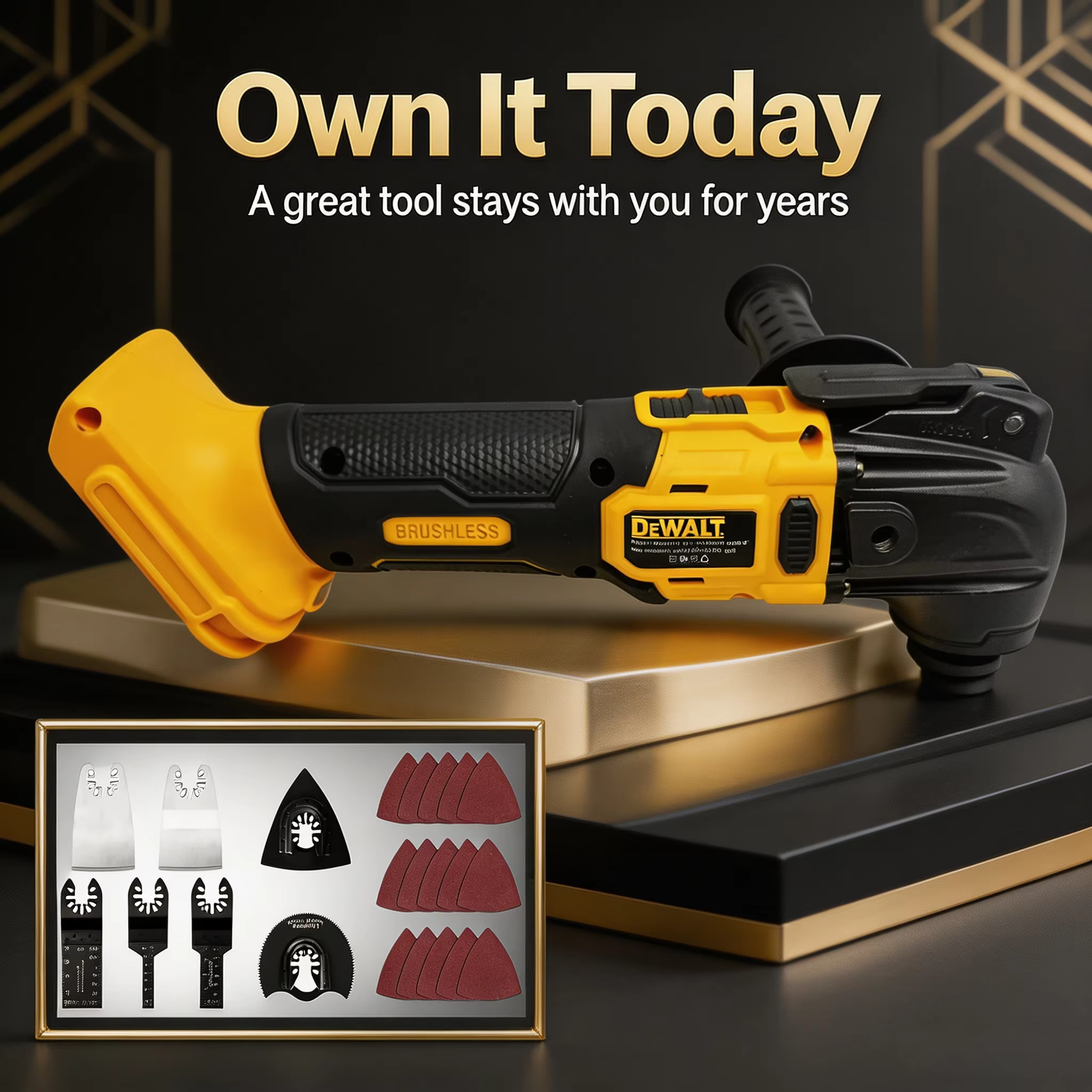 Outil multifonction sans balais DEWALT 21V MAX : Système de changement rapide sans