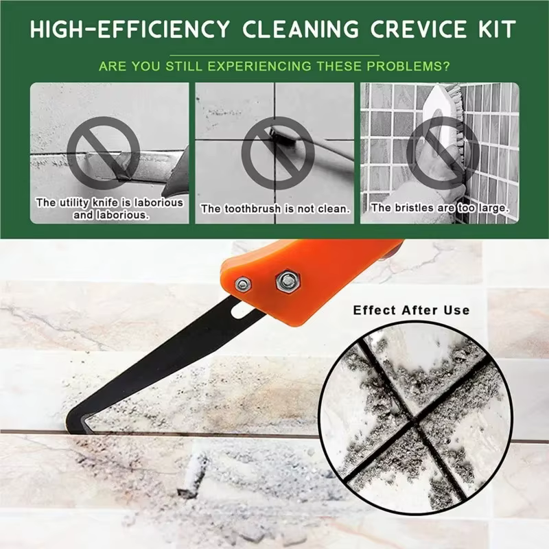Kit de 22 outils de déjointage, comprenant une scie à joint, une brosse de nettoyage pour joints de carreaux en céramique et un outil de finition des joints pour sols et cuisines