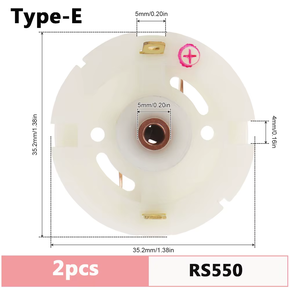 Porte-brosse en carbone pour moteur RS550 RS380 RS775