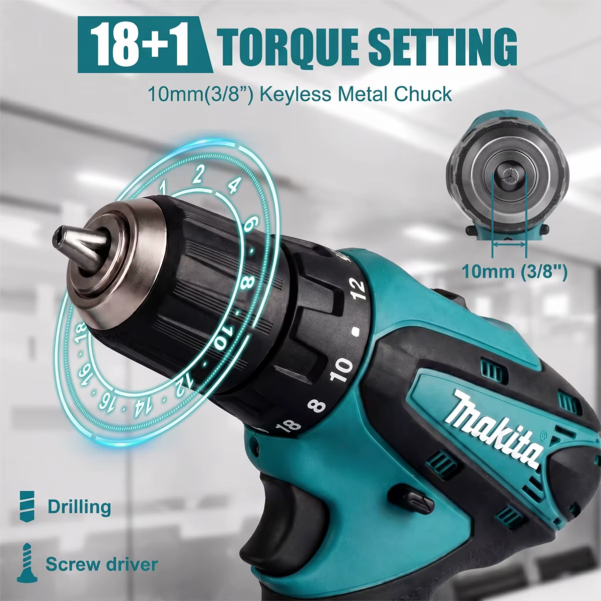 Perceuse-visseuse sans fil Makita DF330D 10