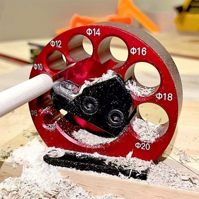 1 Kit de Gabarit de Fabrication de Chevilles Ajustable 8mm-20mm à 8 Trous ou Lames en Carbure
