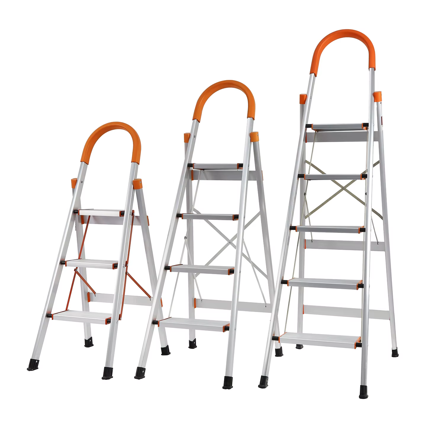 Échelle en aluminium à 5 marches - Échelle pliante multi-usages