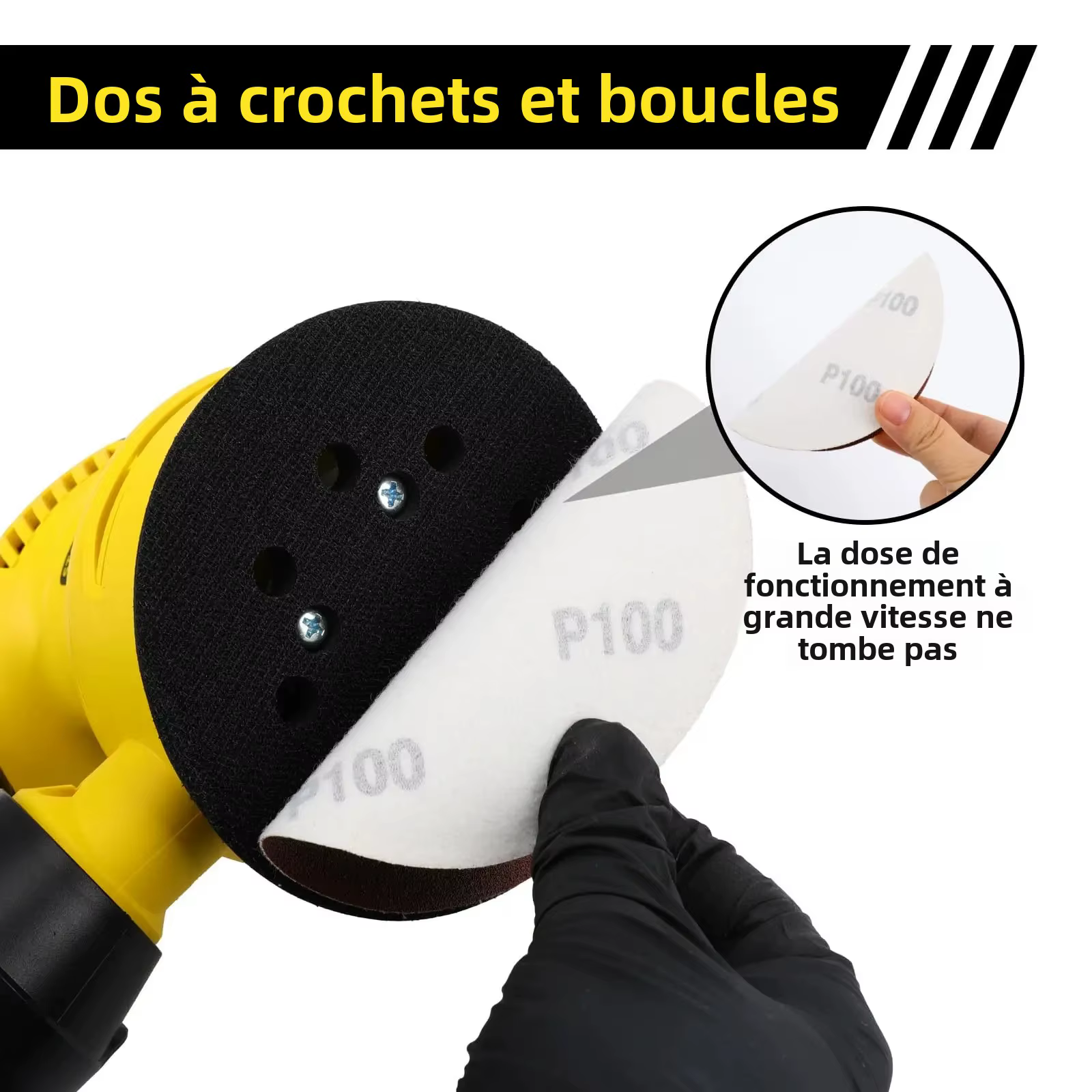 10/20/50 pièces disques abrasifs 2/3/4/5/6/7 pouces crochet et boucle 40-2000 grains papier de verre pour ponceuse orbit