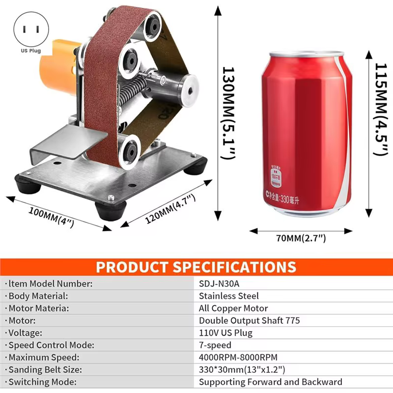 Kit de meuleuse de table compacte pour la fabrication de couteaux