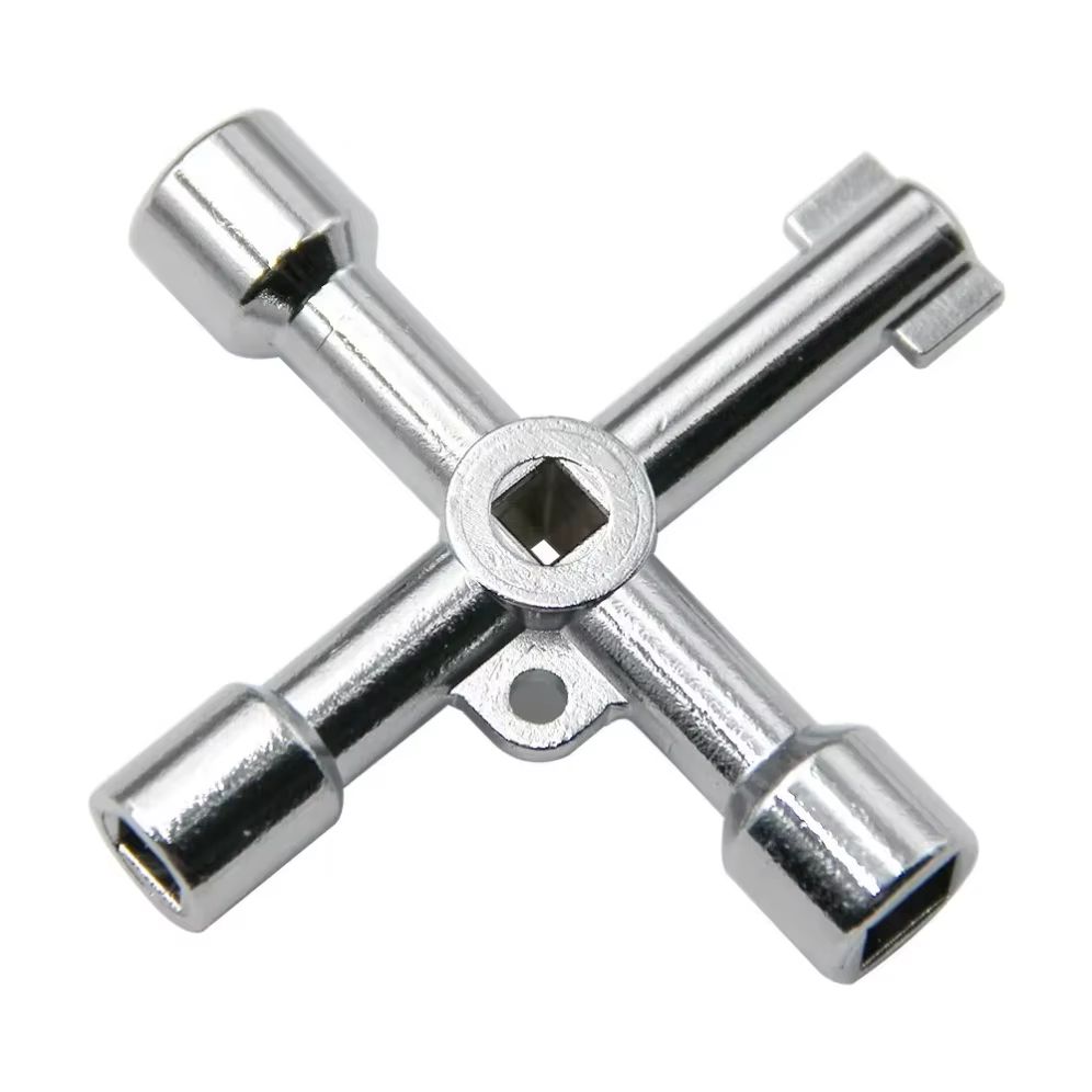 Tournevis multifonctionnel 4-en-1 portable en argent