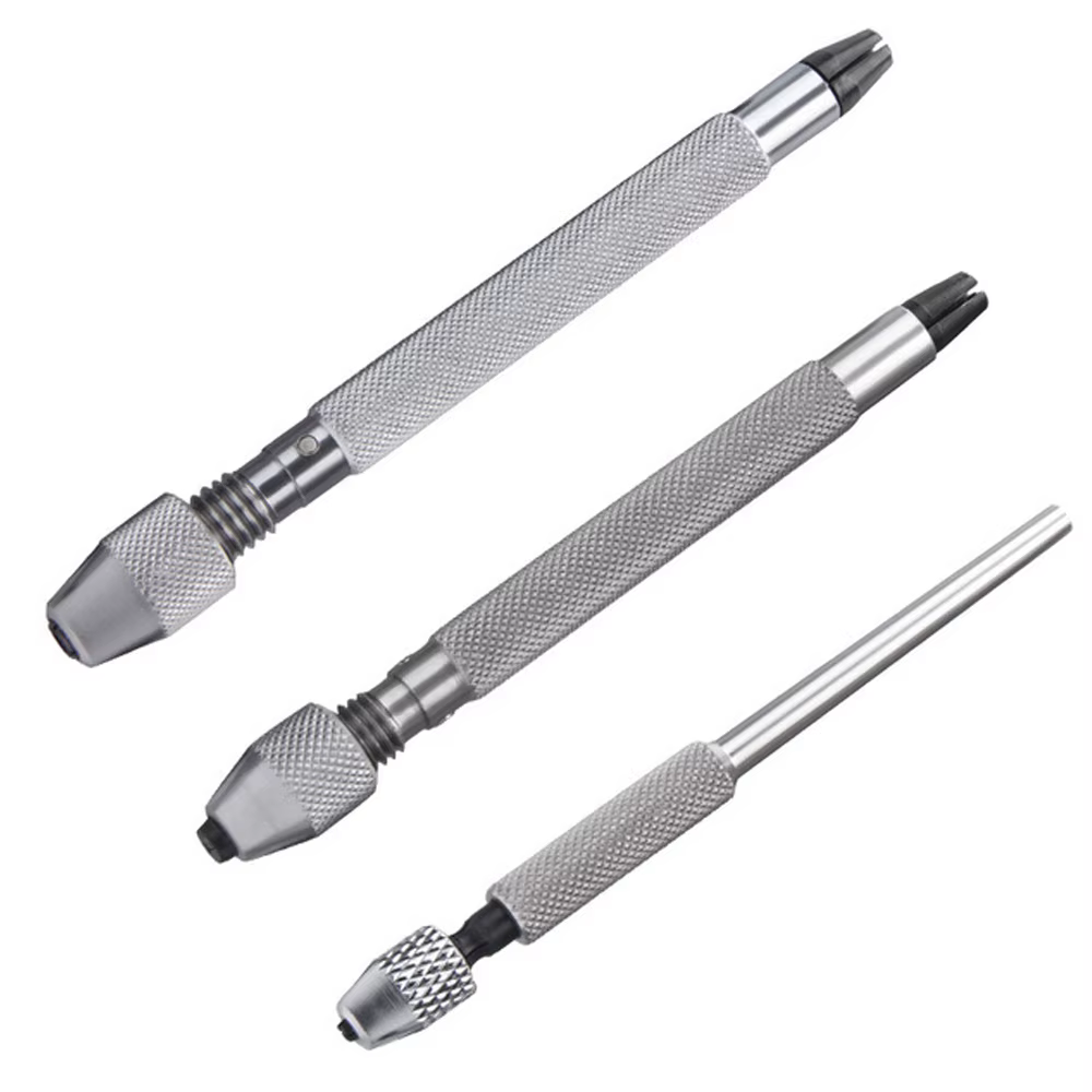 DB.6892 3 en 1 acier inoxydable robuste tournevis pivotant perceuse broche étau montre couronne Tube mandrin outils pour horlogers