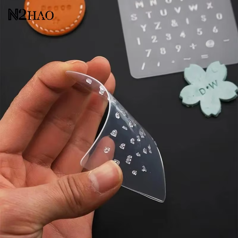1 ensemble d'outils de marquage et d'impression sur cuir, poinçon de lettrage pour cuir, outil d'impression pour articles en cuir translucides, moule en cuivre à caractères mobiles