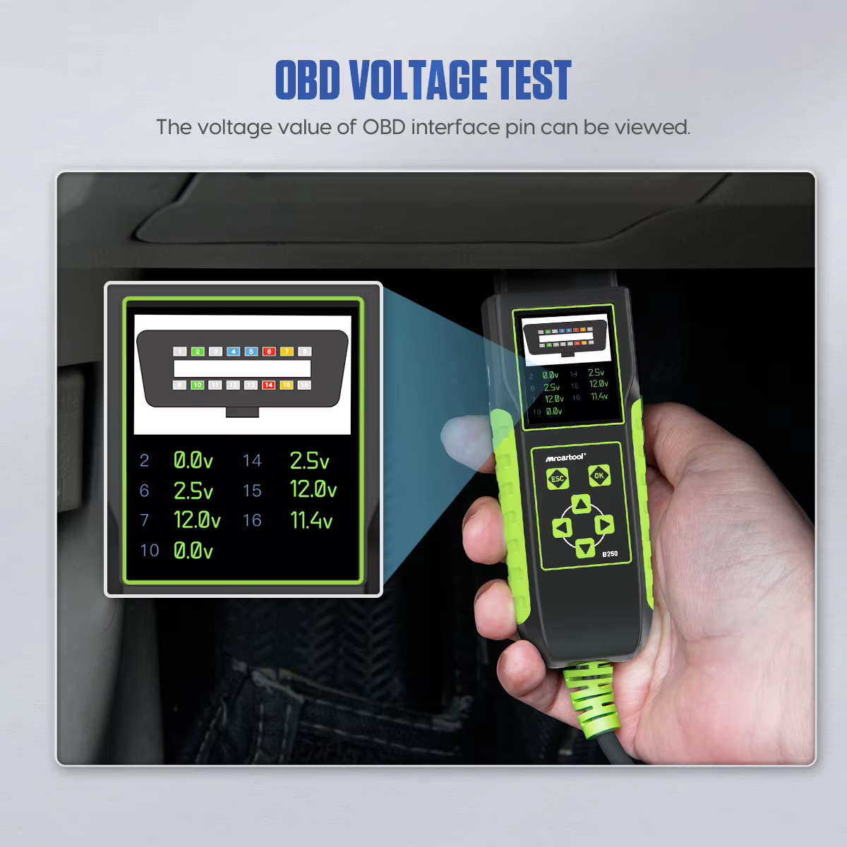 MRCARTOadvocate-Testeur de batterie de voiture B250
