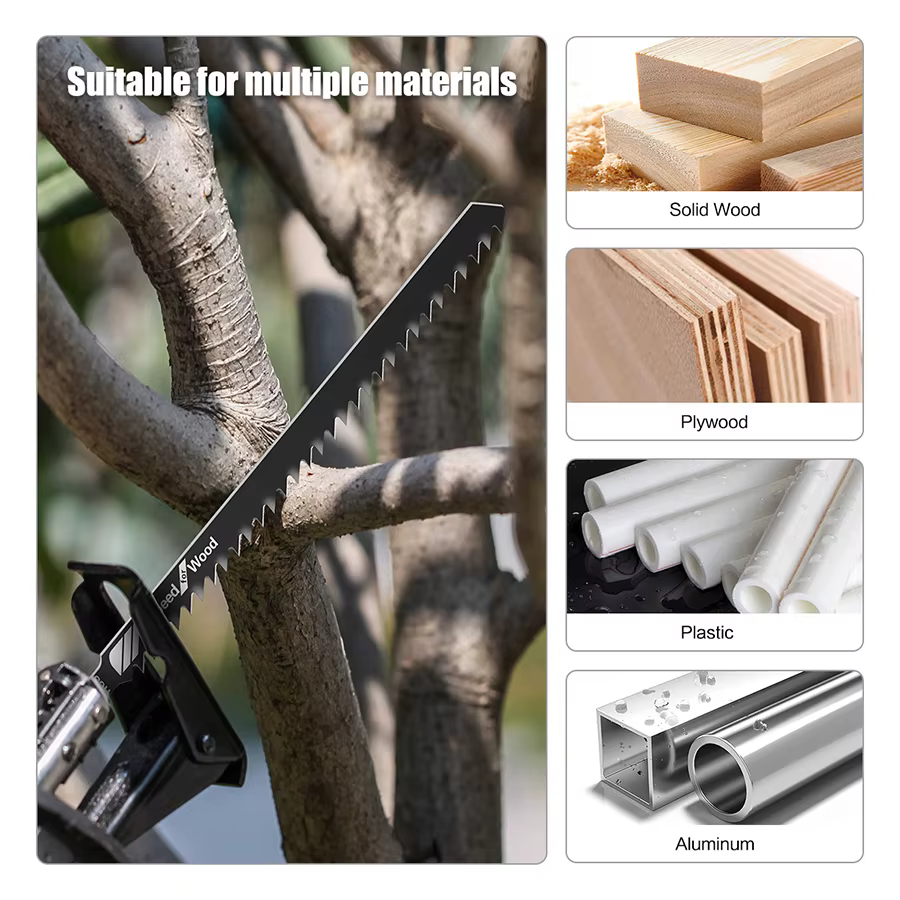 Jeu de 48 lames de scie sauteuse, lames assorties HCS à arbre en T pour une coupe rapide, outils de coupe droite pour le bois, le PVC et les tuyaux en acier