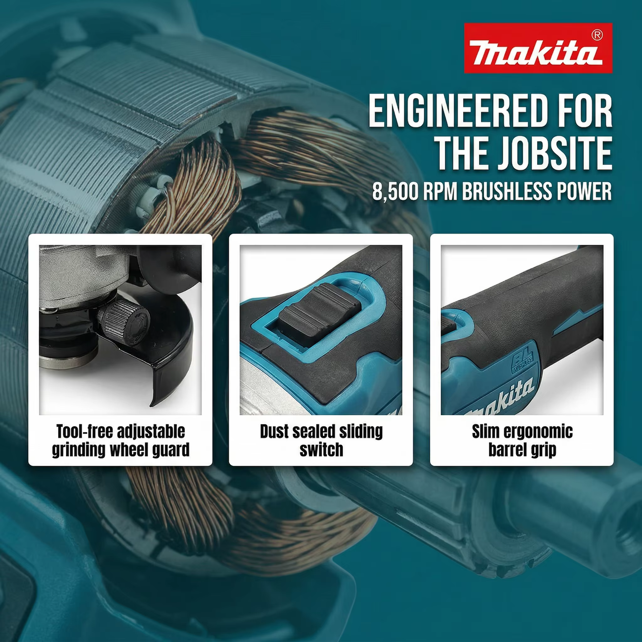 Meuleuse d'angle sans fil MAKITA DGA404 18V