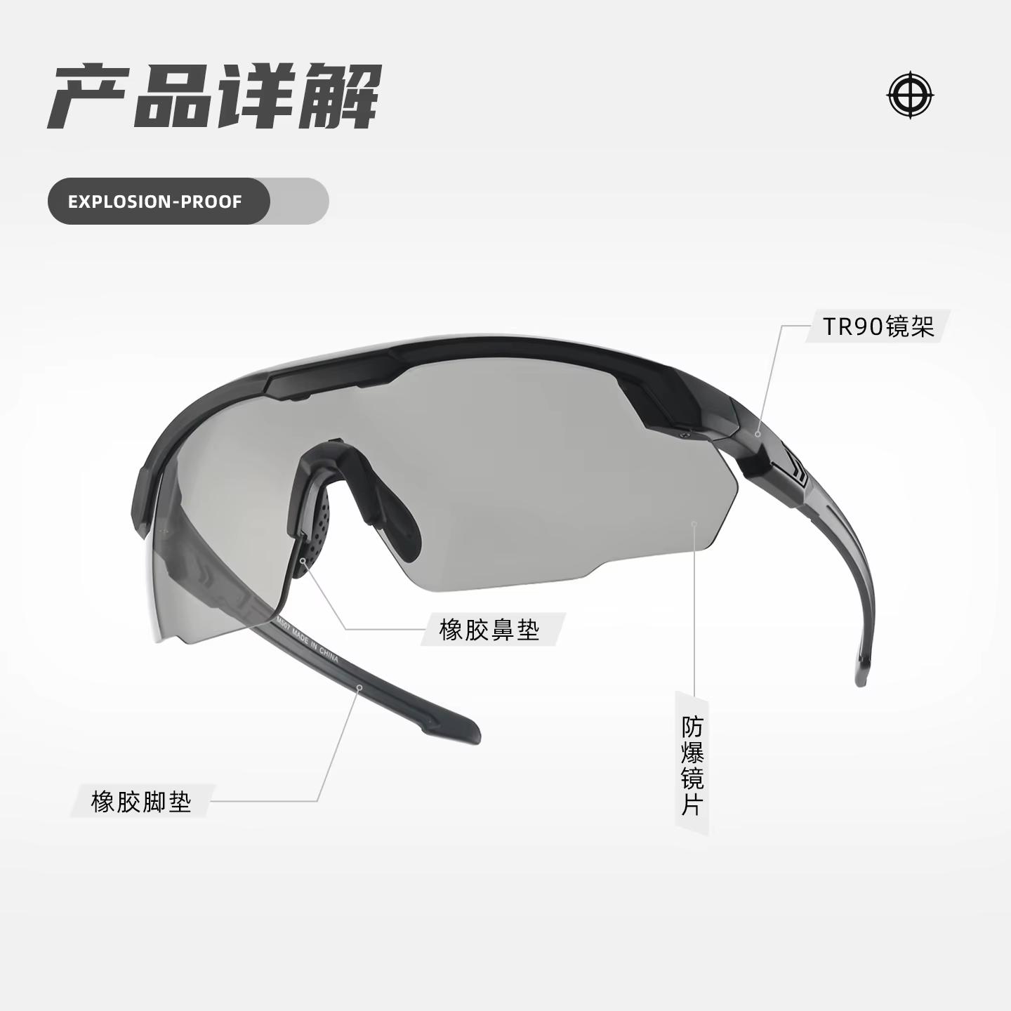 Lunettes de tir professionnelles à 3 lentilles UV400, lunettes tactiques Airsoft sûres, Anti-buée, pour l'alpinisme et la pêche