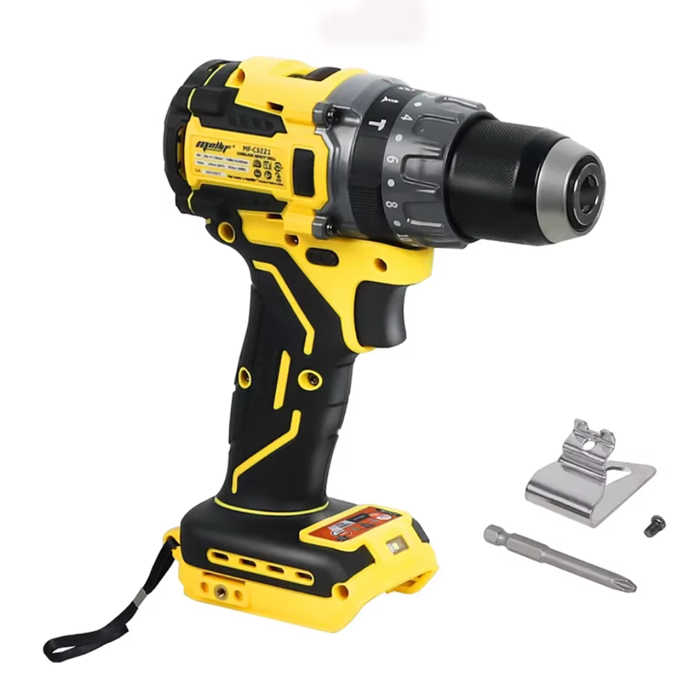 Mellif perceuse à percussion sans balais 20V - couple maximum de 85N.m et mode Turbo 30
