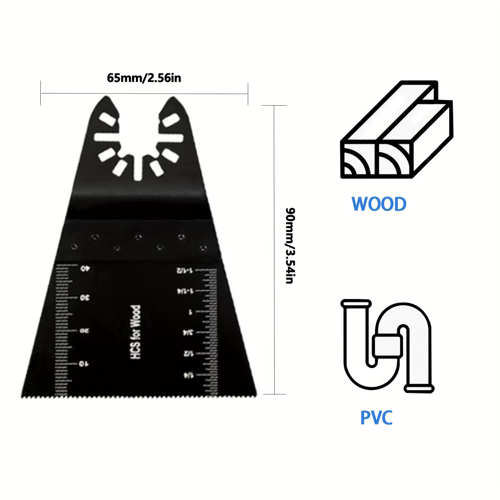 Scie oscillante multifonctionnelle à dégagement rapide 65mm