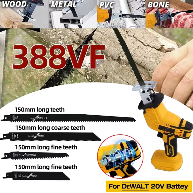 Scie alternative sans fil pour batterie Dewalt 18V 20V