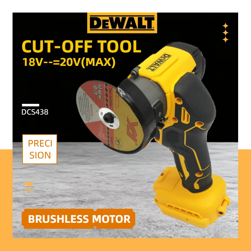 Meuleuse d'angle sans fil DEWALT A2UD 20V : Machine à meuler haute vitesse de 3 pouces (76 mm) 20000 tr/min (batterie non incluse)