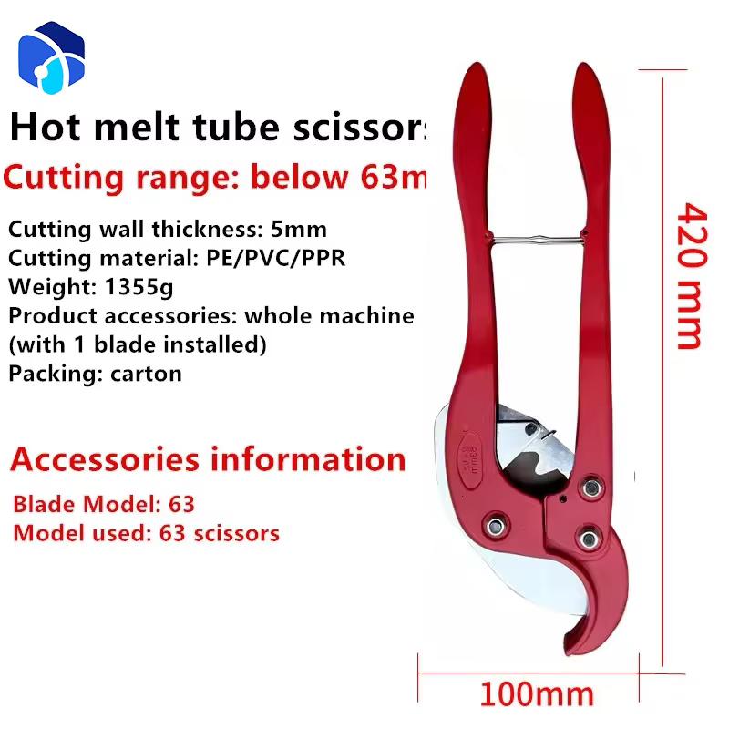 Ciseaux métalliques 14mm-200mm PVC PP PE