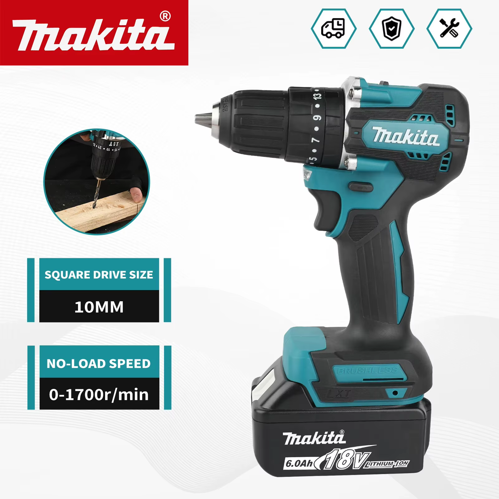 Makita DDF487 Perceuse-visseuse à percussion sans fil 18V